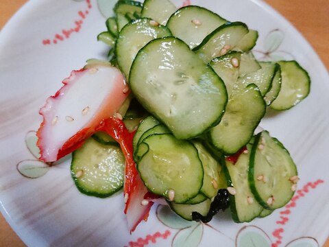 タコときゅうりの簡単酢の物